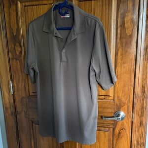 Grand Slam brown textured Polo Shirt.